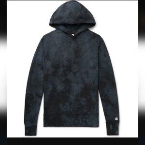 Todd Snyder X Champion - Tie-Dyed Loopback Cotton-Jersey Hoodie - Black